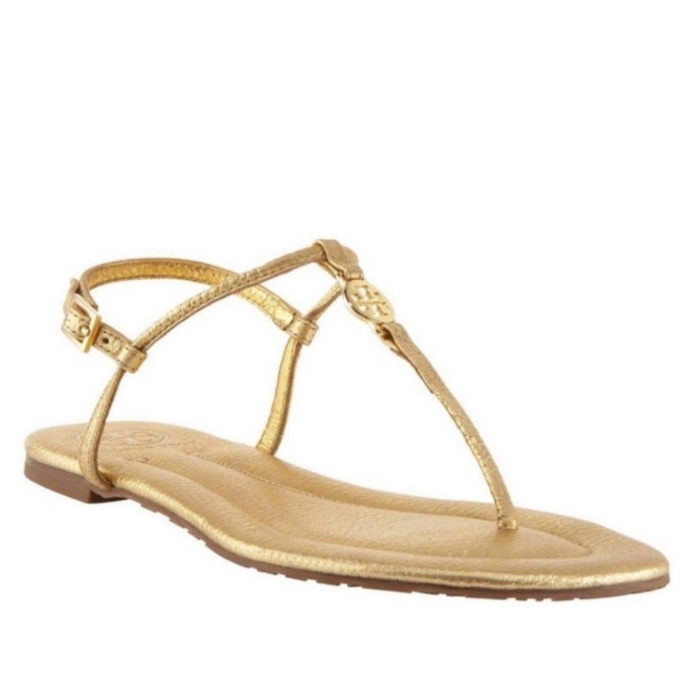 Tory Burch Metallic Gold Sandals